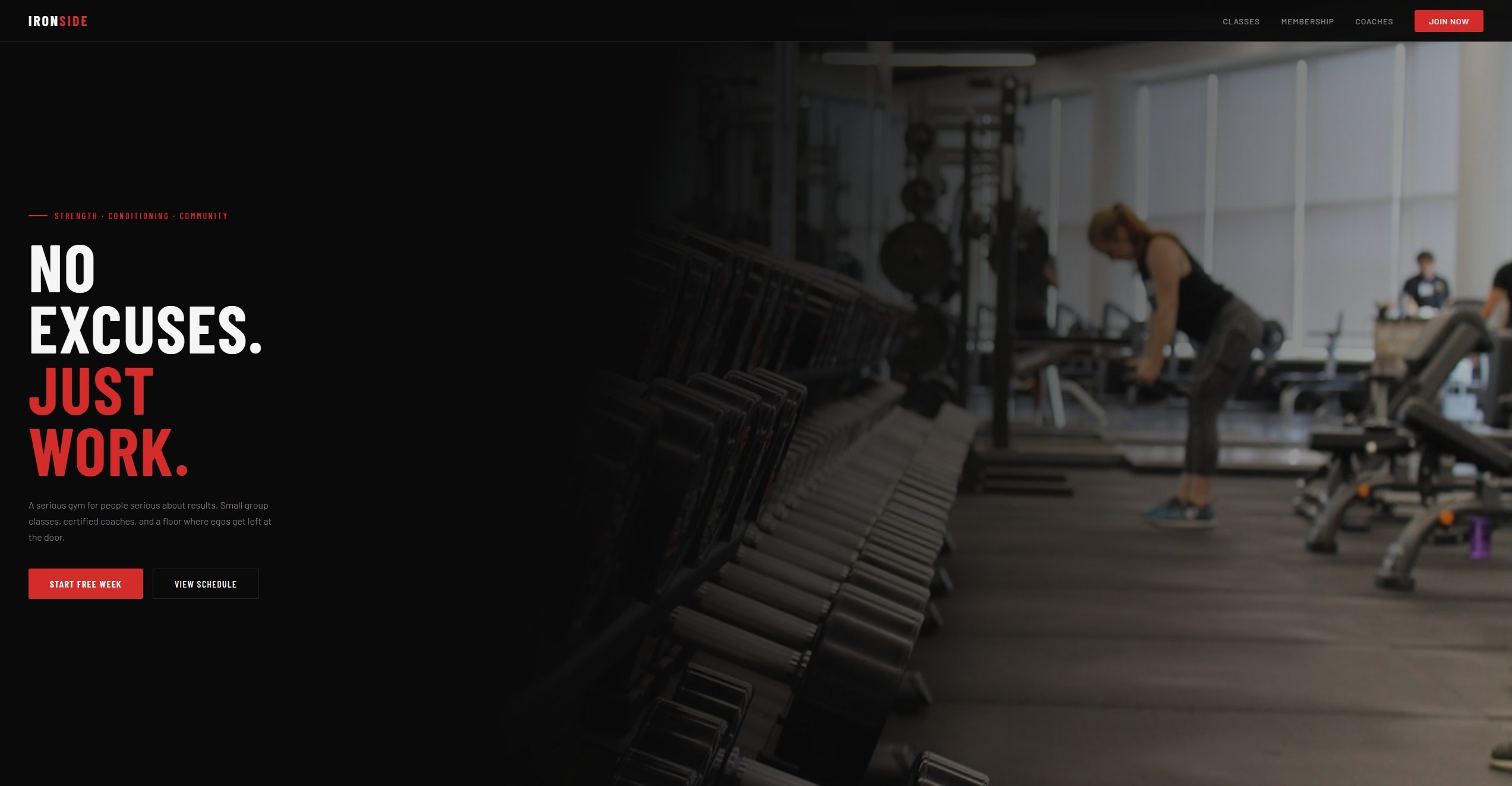 Gym website